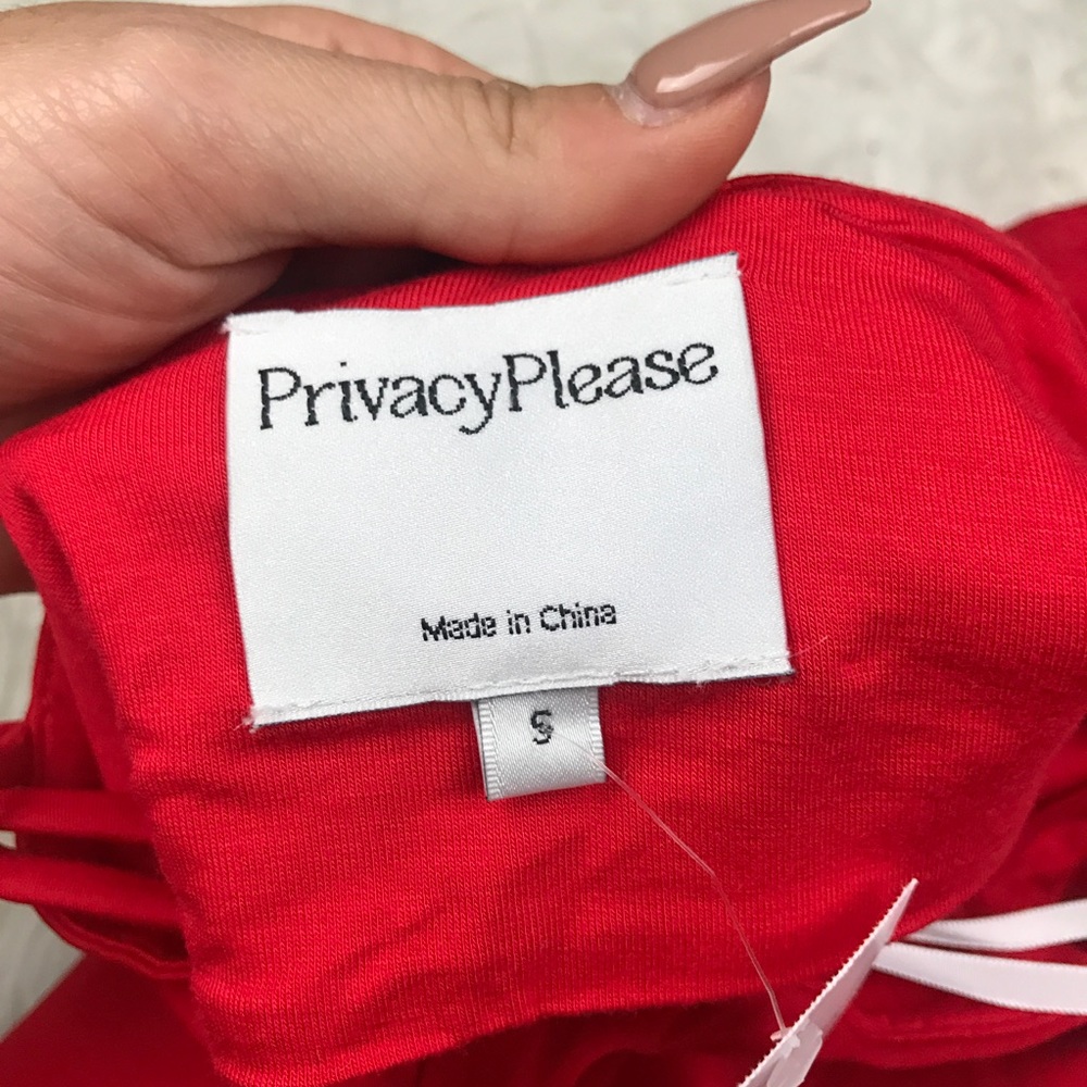 Privacy Please • Red Elliot Bodycon Midi Dress - Picture 7 of 7